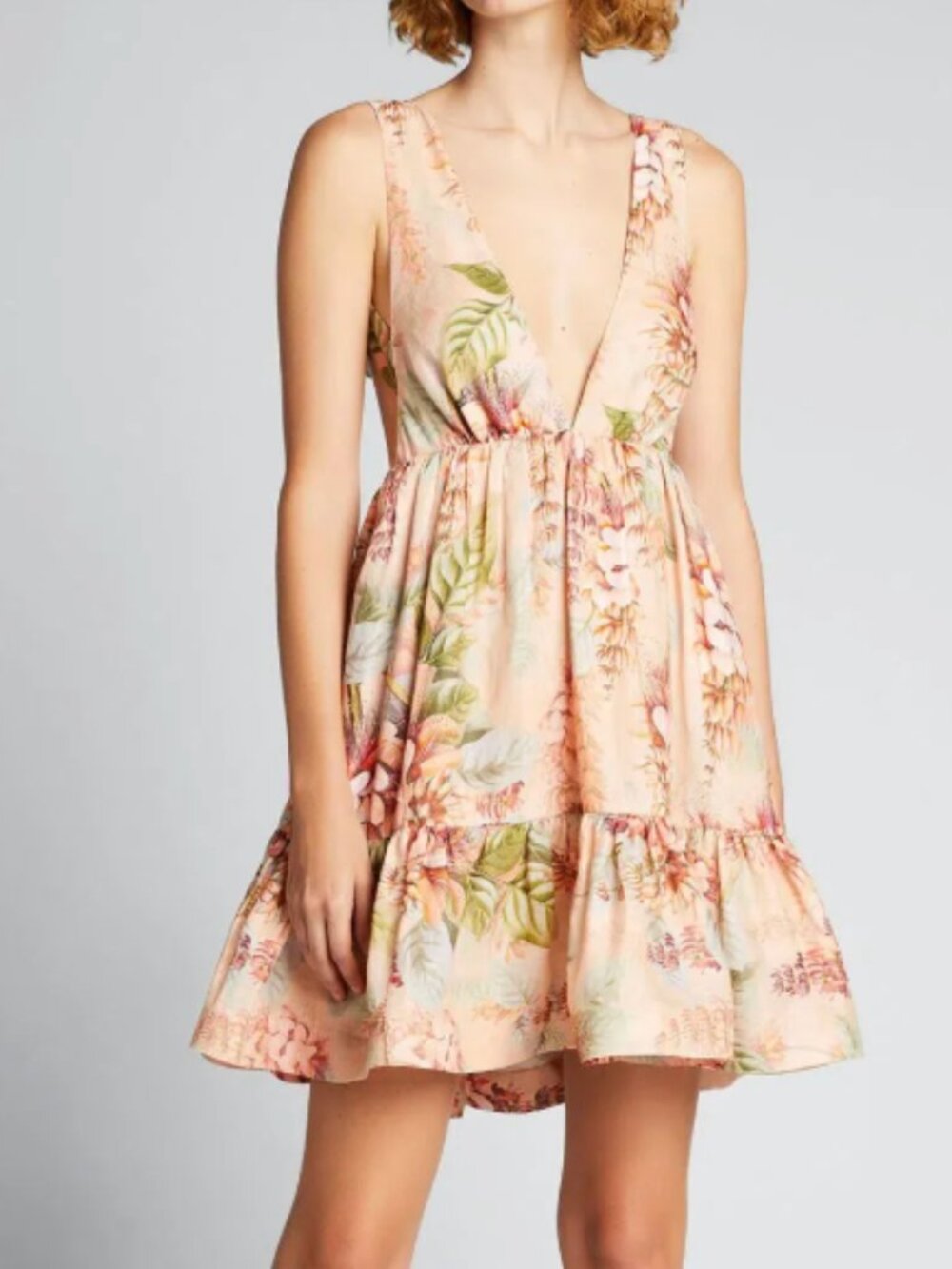 Zimmermann Candescent Plunge Mini Dress